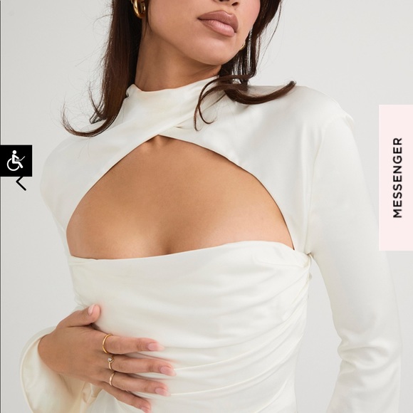 White Corset House Of CB dress - Picture 6 of 7